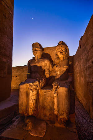 16-Apr-2021.The ancient Luxor temple in Luxor, Egyptのeditorial素材