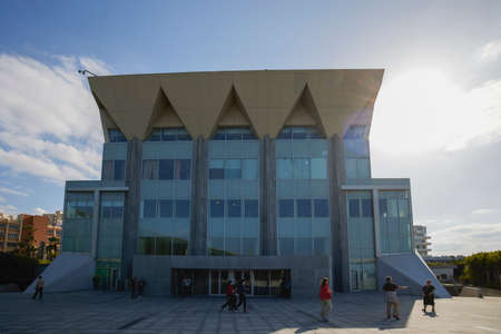 Alexandria, Egypt 11 - Apri l-  2021 :Alexandria bibliothecaのeditorial素材