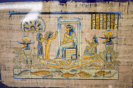 Papyrus. Old natural paper from Egypt