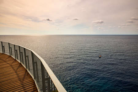 Beautiful landscape with a sea shore on the island of Palma De Mallorca.の写真素材