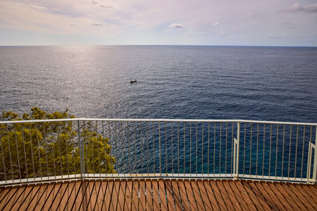 Beautiful landscape with a sea shore on the island of Palma De Mallorca.