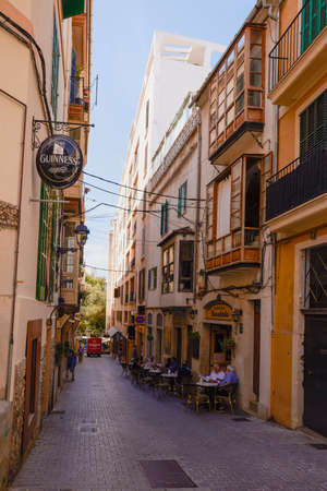 Old Town of Palma de Mallorca, Mallorca, Balearic Islands, Spain, 12 Septeber 2021.のeditorial素材