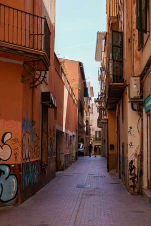 Old Town of Palma de Mallorca, Mallorca, Balearic Islands, Spain, 12 Septeber 2021.のeditorial素材