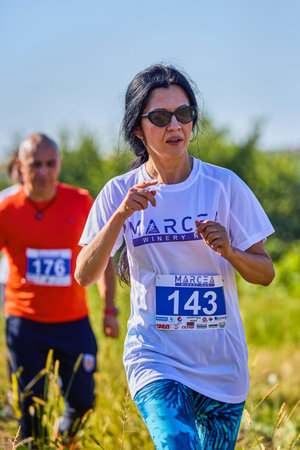 September 26, 2021: Romania, Marcea, running competition Edition no. one. Promotion of sport at...