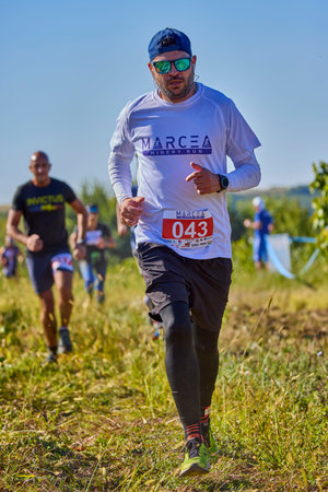 September 26, 2021: Romania, Marcea, running competition Edition no. one. Promotion of sport at...