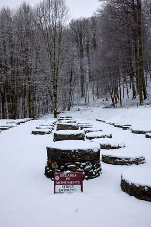 Sarmizegetusa Regia (royal residence) was the capital and the most important military, religious and political center of the Dacian state before the wars with the Roman Empire.のeditorial素材