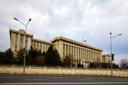 Bucharest Romania February 9, 2022. Images from Bucharest The capital of Romania on a winter day