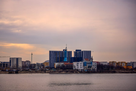 Bucharest Romania February 9, 2022. Images from Bucharest The capital of Romania on a winter day