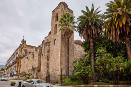 Palermo, Sicily Italy March-19-2022. Images with tourist attractions of the city.のeditorial素材