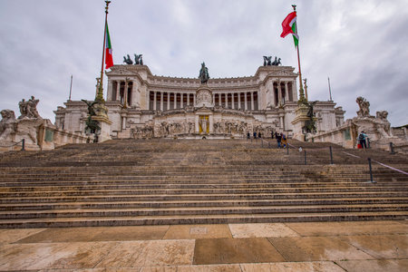 Rome Italy March 28, 2022: images with buildings and architecture in Rome on a spring day in March, Famous sights.のeditorial素材