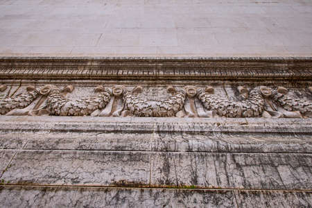 Rome Italy March 28, 2022: images with buildings and architecture in Rome on a spring day in March, Famous sights.のeditorial素材