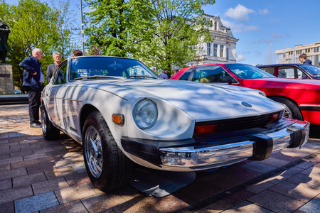 Pitesti, Romania May 1-2022. Images from the Exhibition with vintage cars