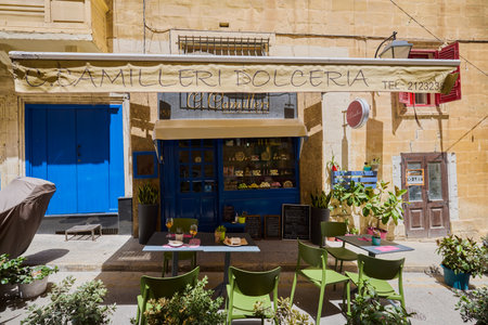 Valletta, Malta 08 July 2022. Pictures with various tourist attractions in Valletta, the capital of Malta.のeditorial素材