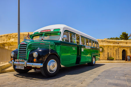 Valletta, Malta 08 July 2022. Pictures with various tourist attractions in Valletta, the capital of Malta.のeditorial素材