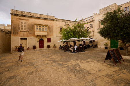 Mdina 09 July 2022.Images from Mdina, the old capital of the state of Malta. Mdina or Medina and in Maltese L-Imdina is an ancient city called in Phoenician Melitta.のeditorial素材