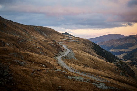 Beautiful autumn mountain landscape at over 2000 metersの写真素材