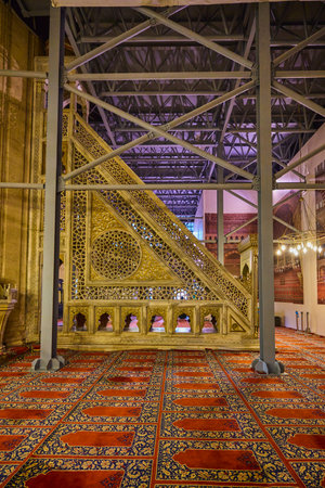 Edirne, Turkey November 23, 2022.  interior image of Selimiye Mosque. The mosque was built between...