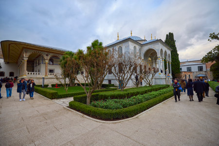 Istanbul, Turkey, November 28 2022. Topkapi Palace & Harem, images from inside the Plat, Buildings and Museums.のeditorial素材