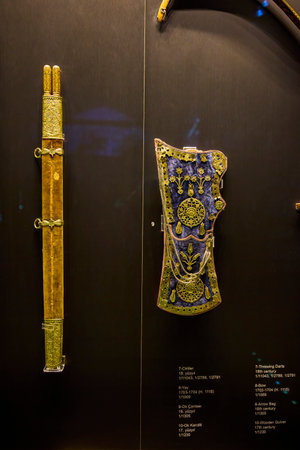 Istanbul, Turkey, November 28 2022. Topkapi Palace & Harem, images from inside the Plat, Buildings and Museums.のeditorial素材