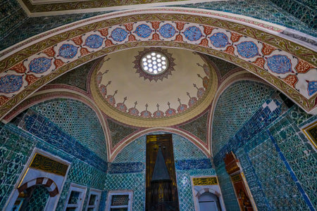 Istanbul, Turkey, November 28 2022. Topkapi Palace & Harem, images from inside the Plat, Buildings...