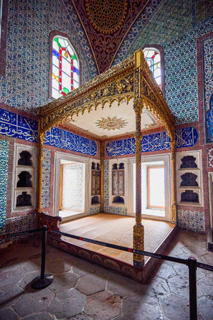 Istanbul, Turkey, November 28 2022. Topkapi Palace & Harem, images from inside the Plat, Buildings...