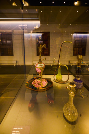Istanbul, Turkey, November 28 2022. Topkapi Palace & Harem, images from inside the Plat, Buildings and Museums.のeditorial素材