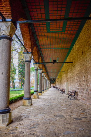 Istanbul, Turkey, November 28 2022. Topkapi Palace & Harem, images from inside the Plat, Buildings...