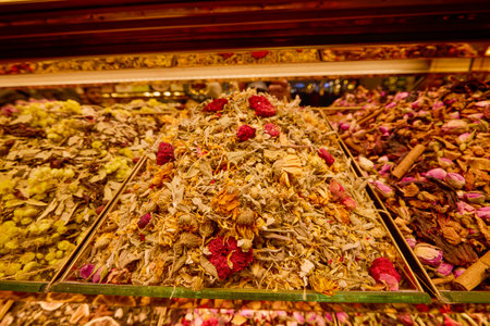 Istanbul, Turkey November 29-2022, Kapali Carsi Grand Bazaar images, Turkish sweets and spicesのeditorial素材