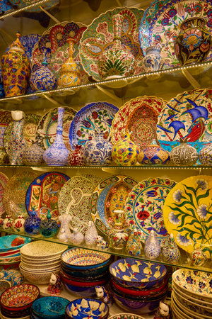 Istanbul, Turkey November 29-2022, Kapalicarsi Grand Bazaar images, Shops, traditional architecture.のeditorial素材
