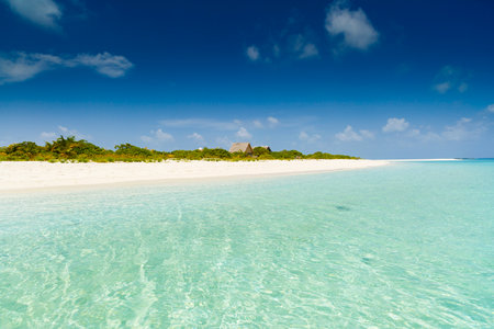 beautiful exotic landscape in the Maldives islandsの写真素材