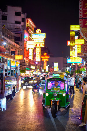 Bangkok Thailand 21-May 2023. Images from the Chinese city, Nightlife.のeditorial素材
