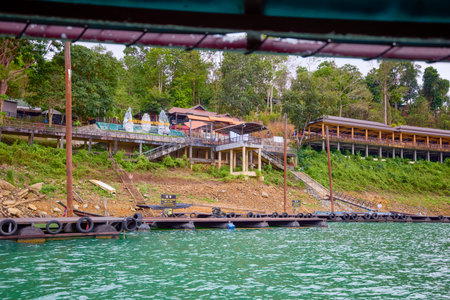 Khao Sok Thailand May 28, 2023. Khao Sok National Park, on a rainy day.