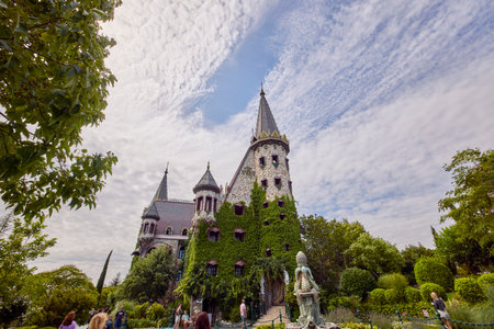 Sozopol Bulgaria 14 August 2023. Pictures with The Castle of Ravadinovo Bulgaria - In Love with the Wind, One of the most popular castles in Europe.のeditorial素材
