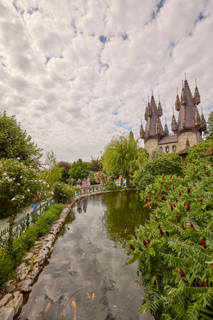 Sozopol Bulgaria 14 August 2023. Pictures with The Castle of Ravadinovo Bulgaria - In Love with the Wind, One of the most popular castles in Europe.のeditorial素材
