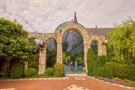 Sozopol Bulgaria 14 August 2023. Pictures with The Castle of Ravadinovo Bulgaria - In Love with the Wind, One of the most popular castles in Europe.のeditorial素材