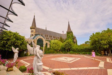 Sozopol Bulgaria 14 August 2023. Pictures with The Castle of Ravadinovo Bulgaria - In Love with the Wind, One of the most popular castles in Europe.のeditorial素材