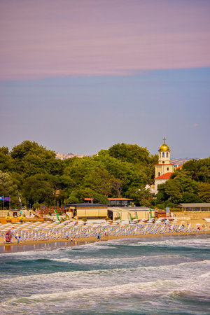 Sozopol Bulgaria 13 August 2023. Images from Sozopol, a city located 35 km south of Burgas, on a peninsula in the Black Sea.のeditorial素材