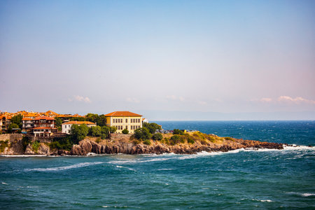 Sozopol Bulgaria 13 August 2023. Images from Sozopol, a city located 35 km south of Burgas, on a peninsula in the Black Sea.のeditorial素材