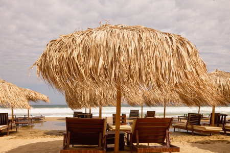 beautiful summer landscape with the seashore, travel concept.の写真素材