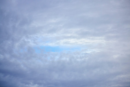 landscape with beautiful sky on a winter day