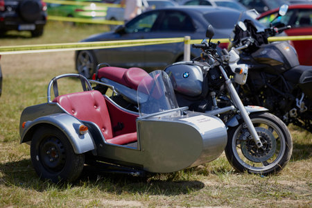 Mioveni Arges Romania June 15, 2024: images from the (CF Moto Festival) motorcycle parade where the...