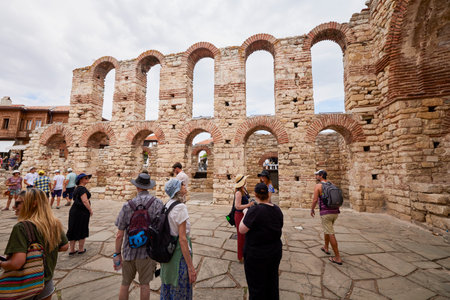 Nessebar Bulgaria 30 August 2024. images from the old historical center of the city of Nessebar Bulgaria, a city with a mixture of culture and architecture.の写真素材