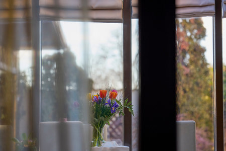 a beautiful floral arrangement of tulips