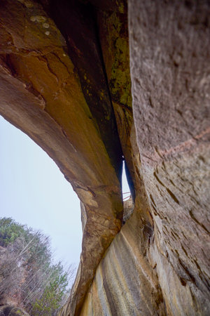 Images from Corbi de Piatra it is an ancient monastery, Dated from June 23, 1512, Located in Arges county, Muscel region, in Romaniaの写真素材