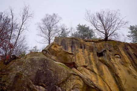 Images from Corbi de Piatra it is an ancient monastery, Dated from June 23, 1512, Located in Arges county, Muscel region, in Romaniaの写真素材