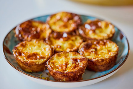 close up with appetizing mini quiche lorraine