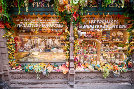 Ribeauville - France October 17, 2025. small town in France located on the Alsace wine route, images of various tourist attractions specific to the areaの写真素材
