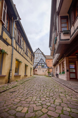 Ribeauville - France October 17, 2025. small town in France located on the Alsace wine route, images of various tourist attractions specific to the areaの写真素材
