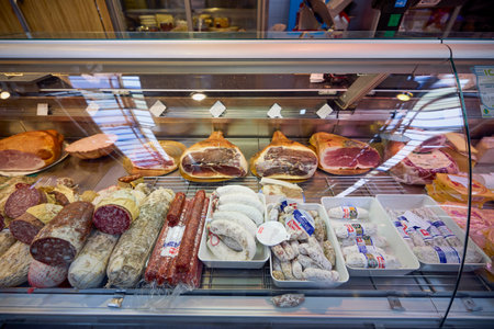 Colmar France October 17, 2025. images from the local central market with various productsの写真素材