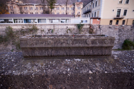 Baile Herculane Romania December 15, 2025. It is the oldest tourist resort in the country and also among the most important and visited permanent spa resorts in Romania and Eastern Europe.のeditorial素材